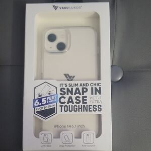 Vaku Luxos Clear Snap-in Case for iPhone 14